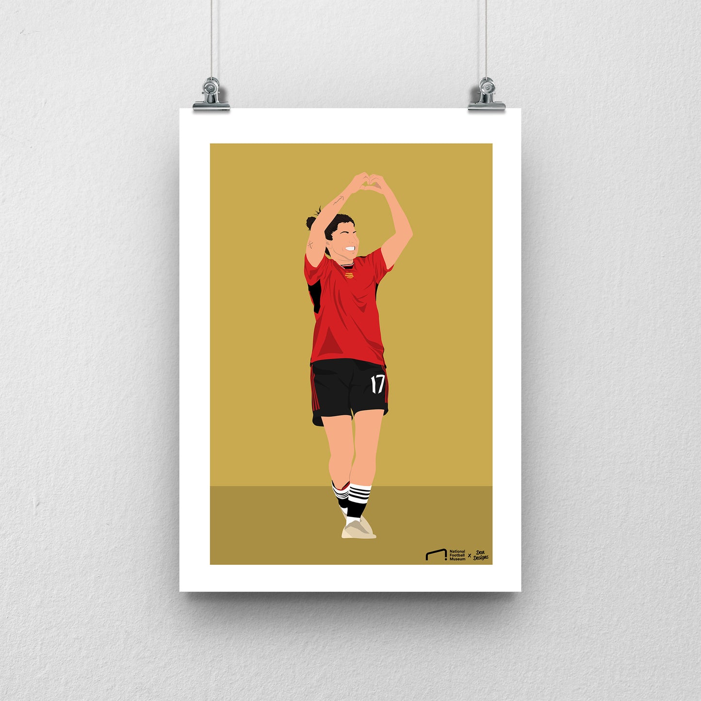 Lucia Garcia Manchester United Print - DanDesignsGB