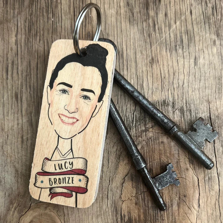 Lucy Bronze Wooden Keyring