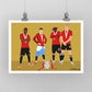 Mainoo, Garnacho, Hojlund and Diallo Print - DanDesignsGB
