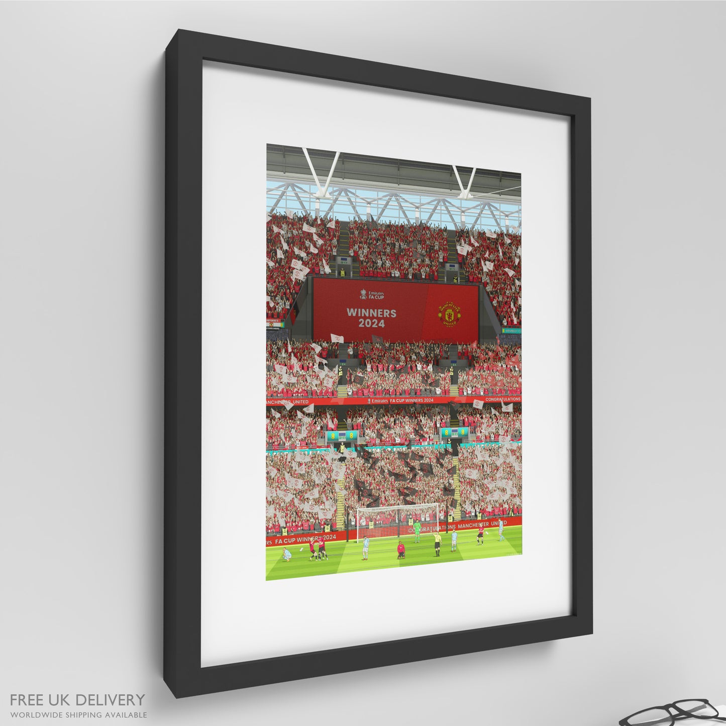 Manchester United – F.A. Cup Final 2024 Print