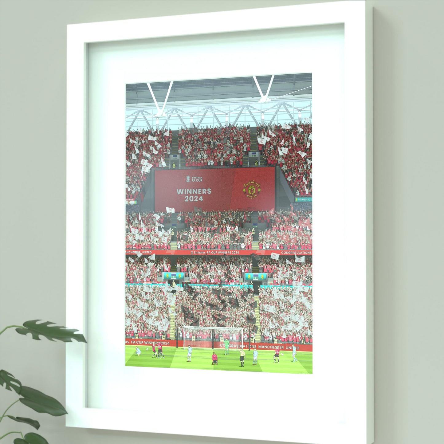 Manchester United – F.A. Cup Final 2024 Print