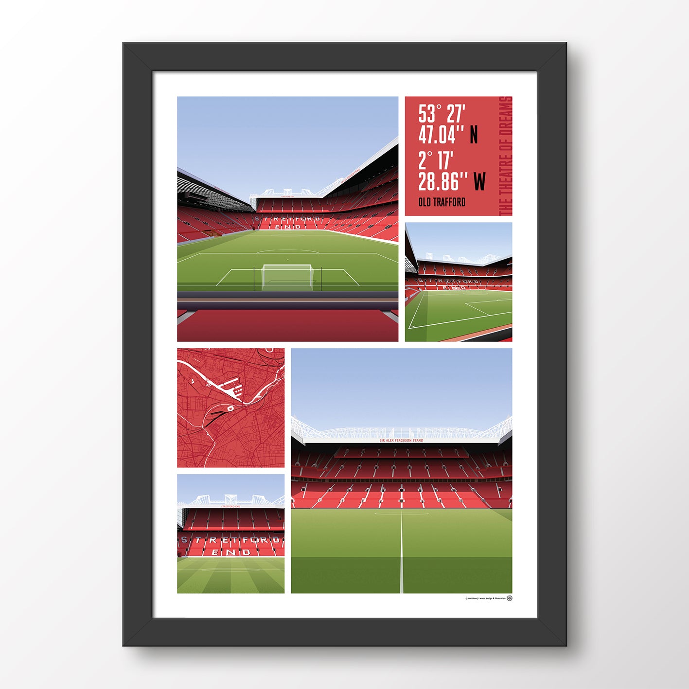 Manchester United Views of Old Trafford - Matthew J I Wood