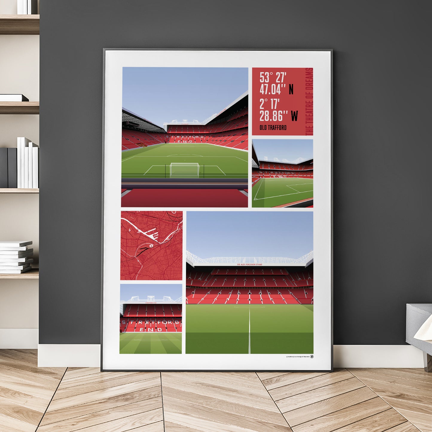 Manchester United Views of Old Trafford - Matthew J I Wood