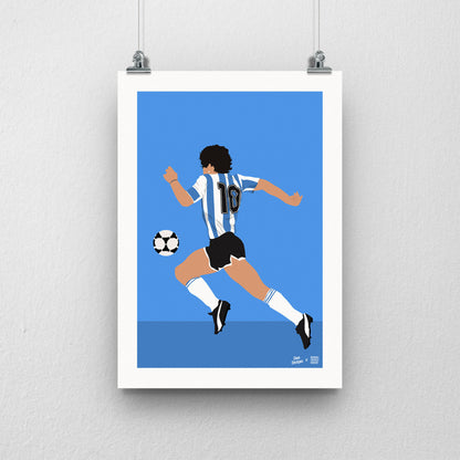 Maradona Argentina Print - DanDesignsGB