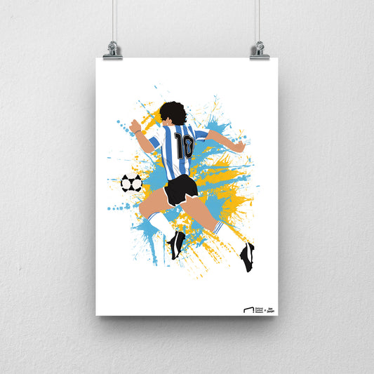 Maradona Argentina Print - DanDesignsGB