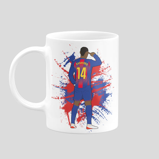 Marcus Rashford Barcelona Mug - DanDesignsGB