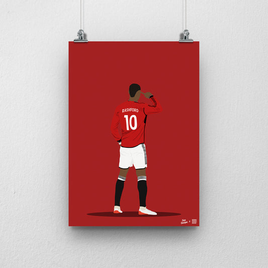 Marcus Rashford Print - DanDesignsGB