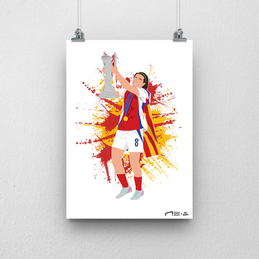 Mariona Caldentey Arsenal  Print - DanDesignsGB
