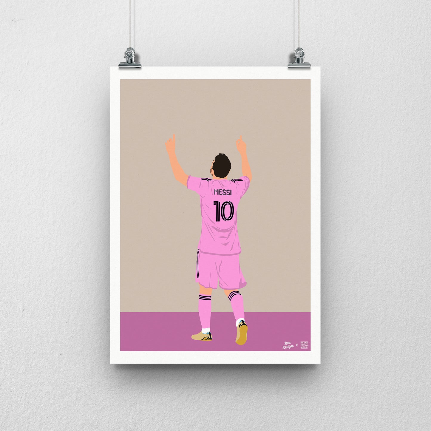 Messi Inter Miami A3 Print - DanDesignsGB