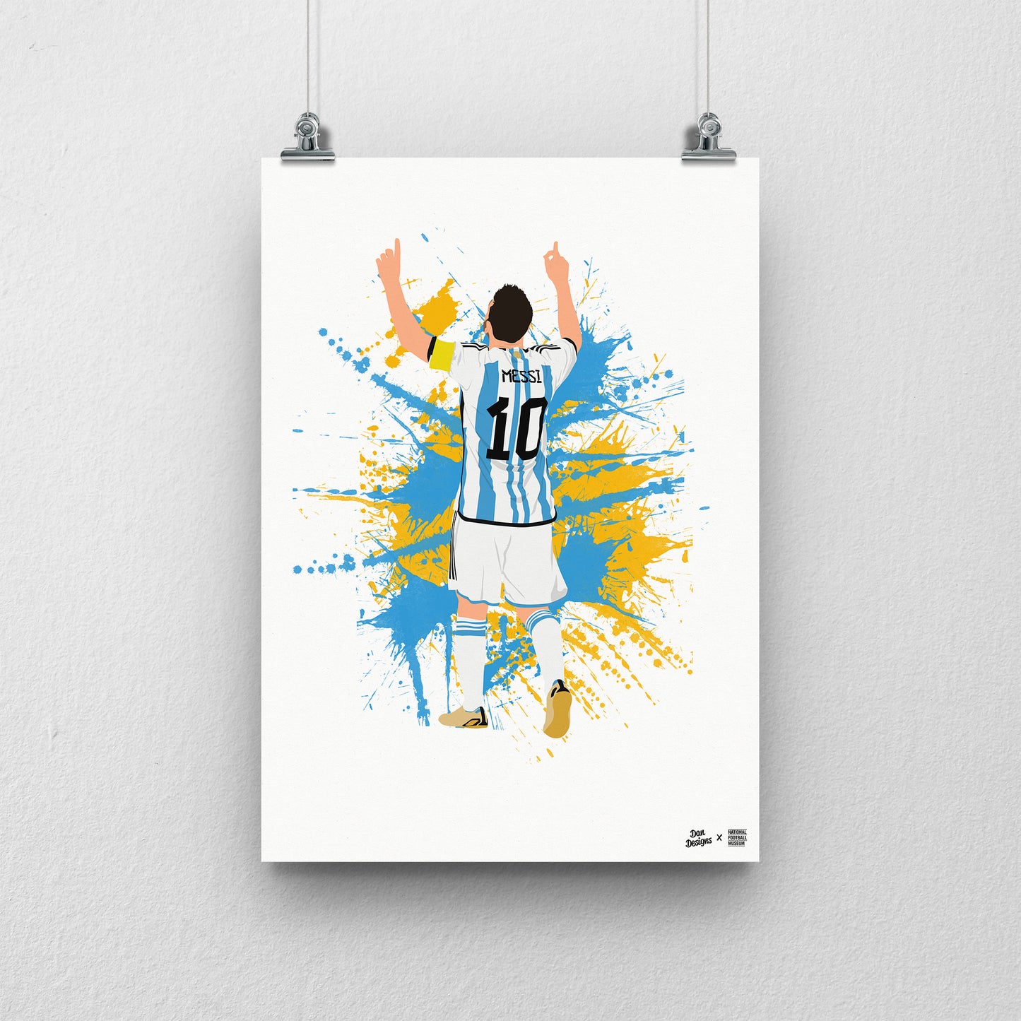 Messi Argentina Print - DanDesignsGB