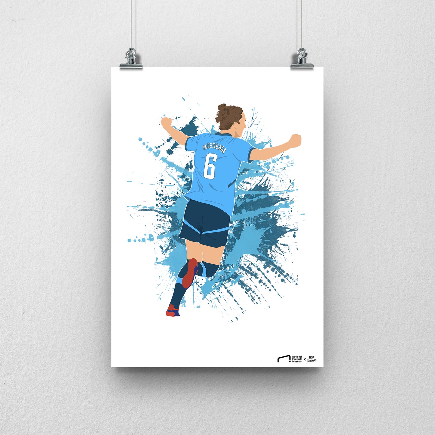 Vivianne Miedema Manchester City Print - DanDesignsGB