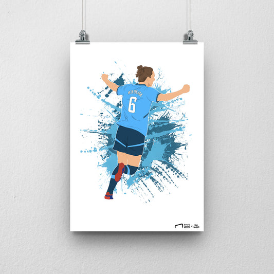 Vivianne Miedema Manchester City Print - DanDesignsGB