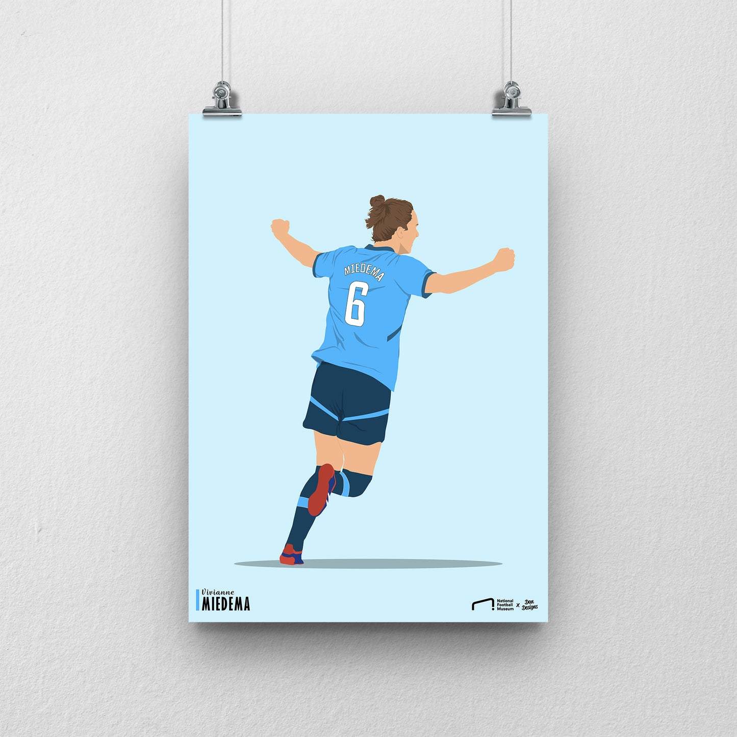 Vivianne Miedema Manchester City Print - DanDesignsGB