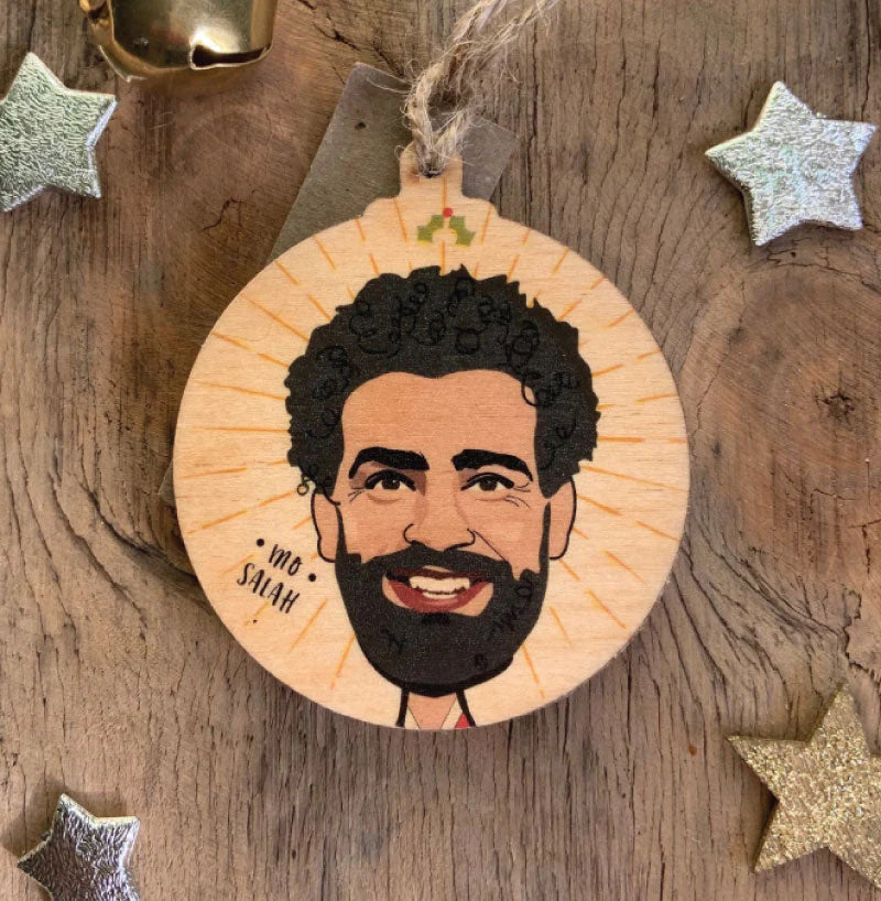 Mo Salah Wooden Bauble