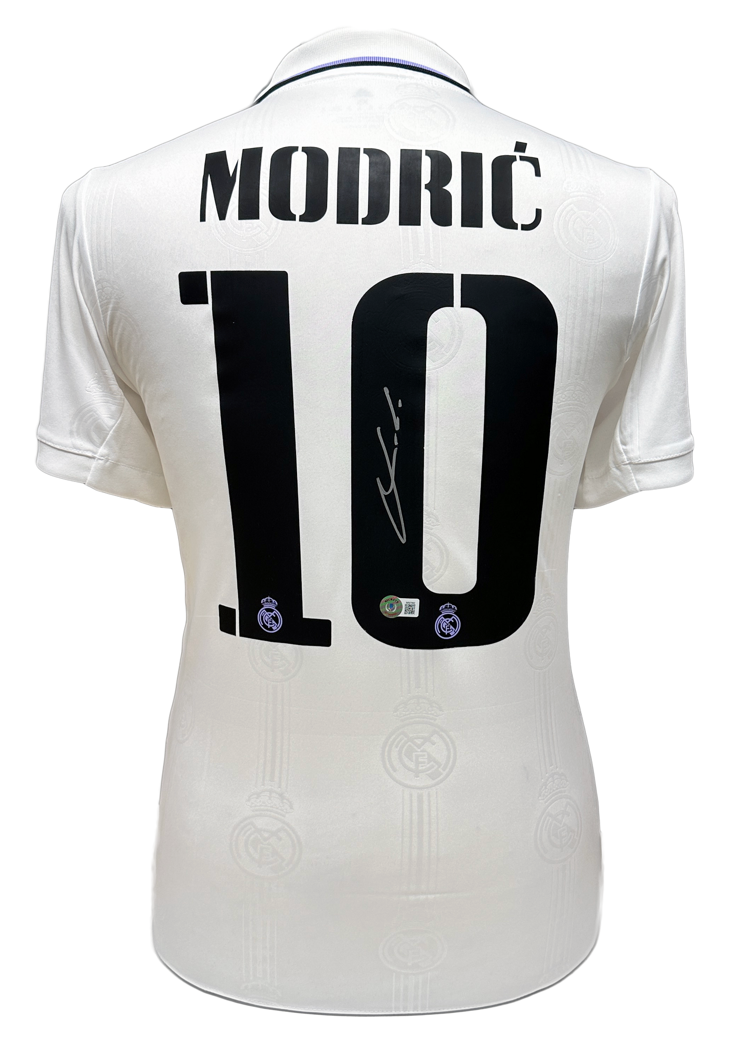 Modric Signed Real Madrid Shirt