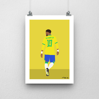 Neymar Brazil print - DanDesignsGB