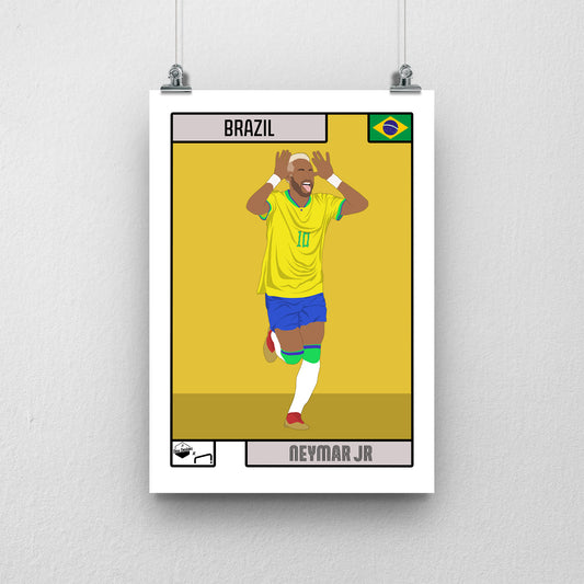 Neymar Brazil print - DanDesignsGB