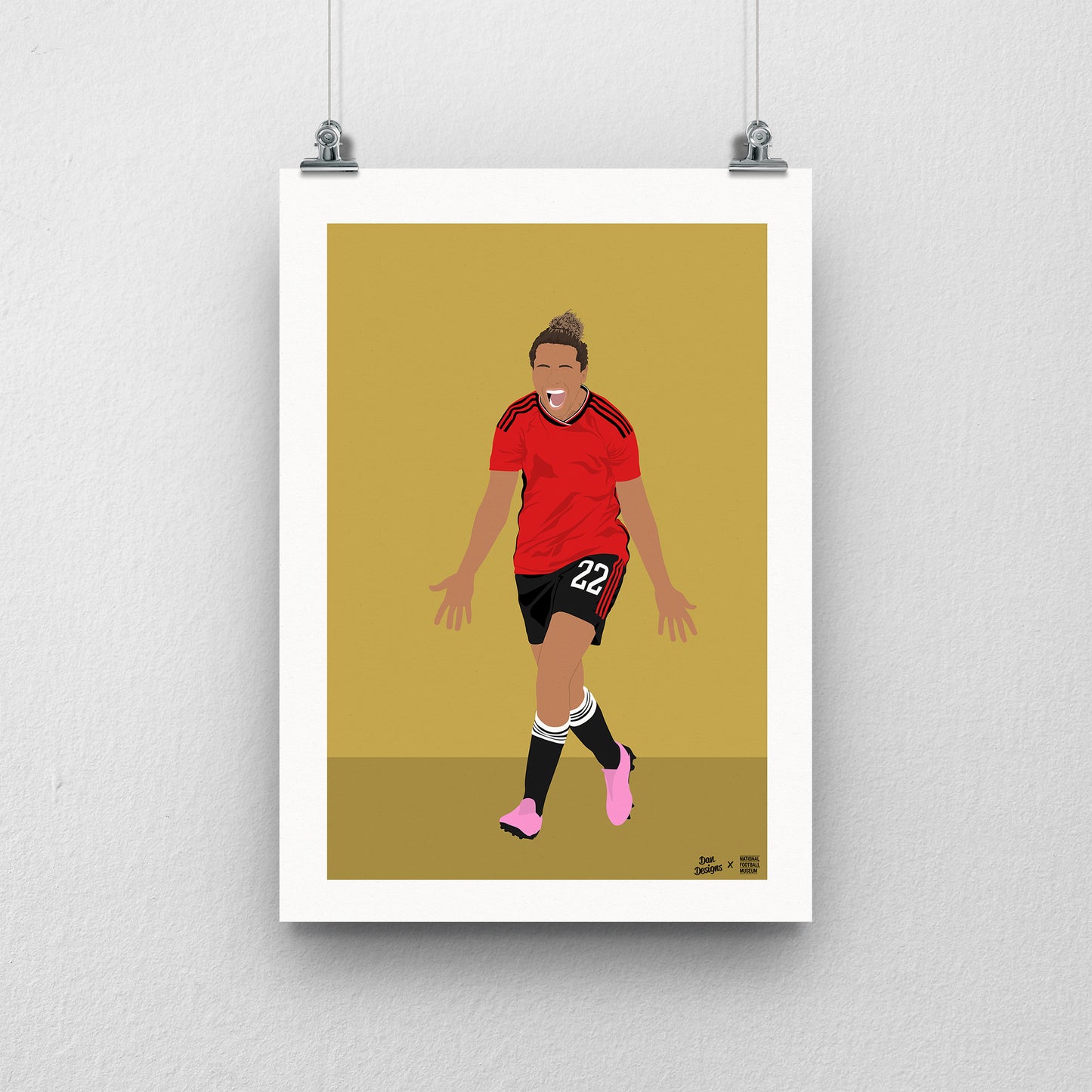 Nikita Parris Manchester United Print - DanDesignsGB