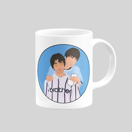 Oasis Brothers Man City Mug - DanDesignsGB