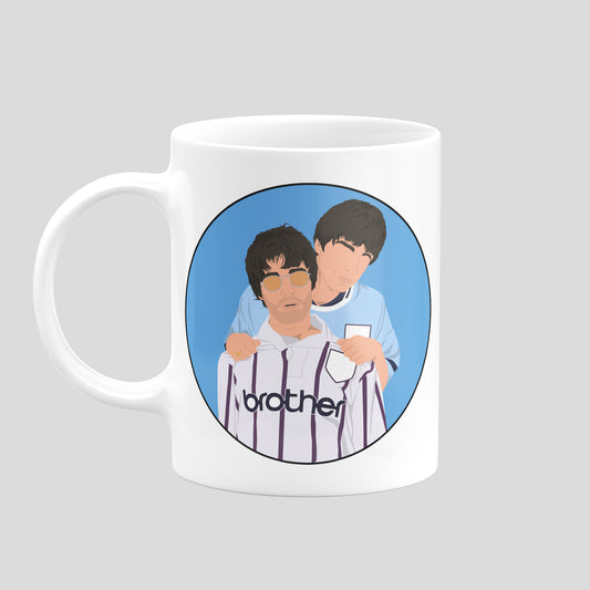 Oasis Brothers Man City Mug - DanDesignsGB