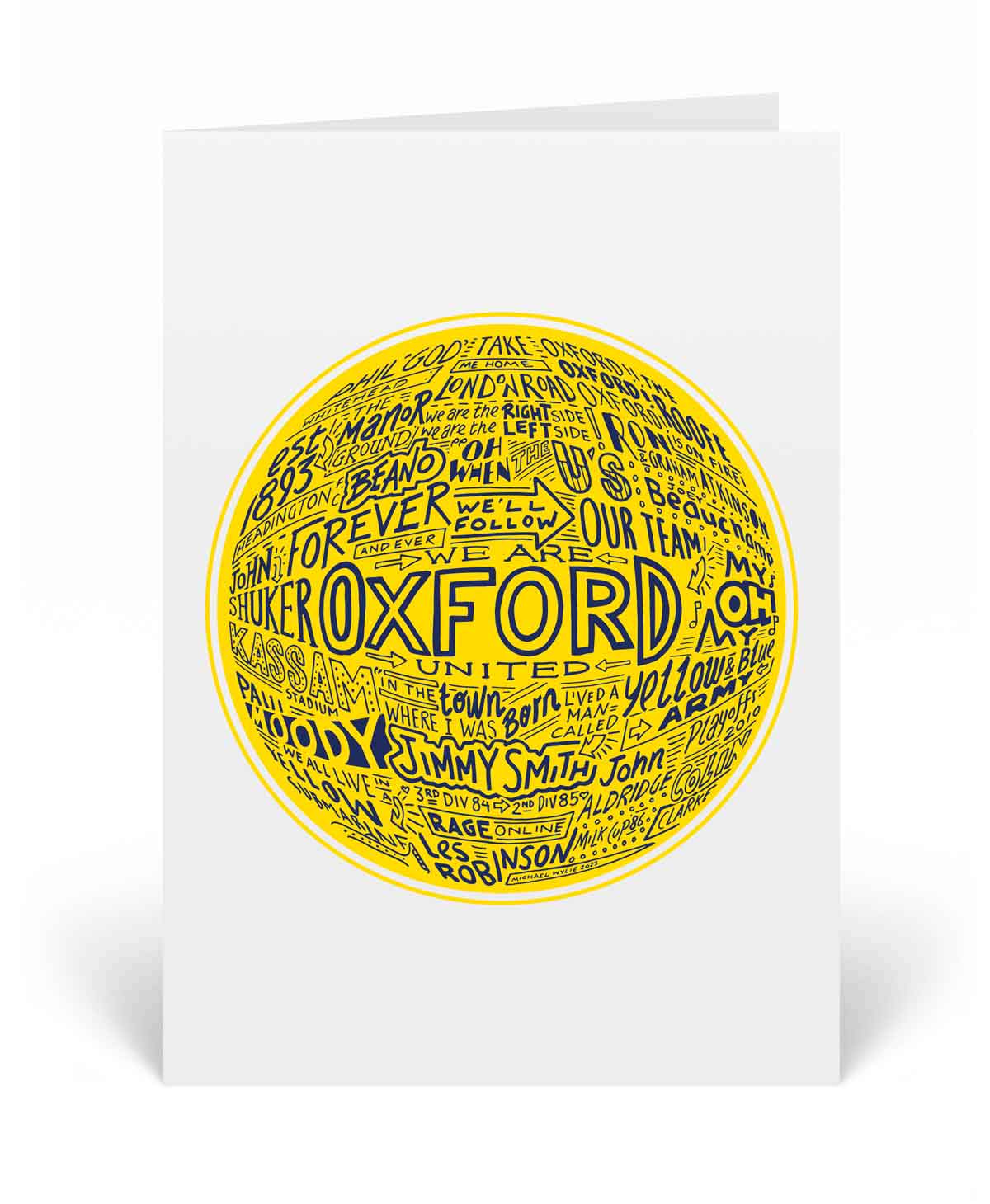 Sketch Book - Oxford United Card