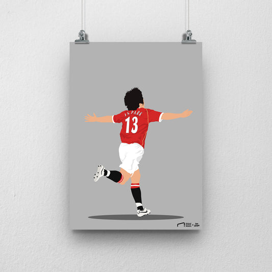 Park Ji-Sung Print - DanDesignsGB