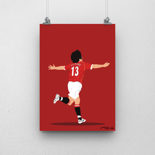 Park Ji-Sung Print - DanDesignsGB