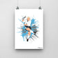 Paul Gascoigne Volley Kick Print - DanDesignsGB