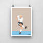 Paul Gascoigne Volley Kick Print - DanDesignsGB