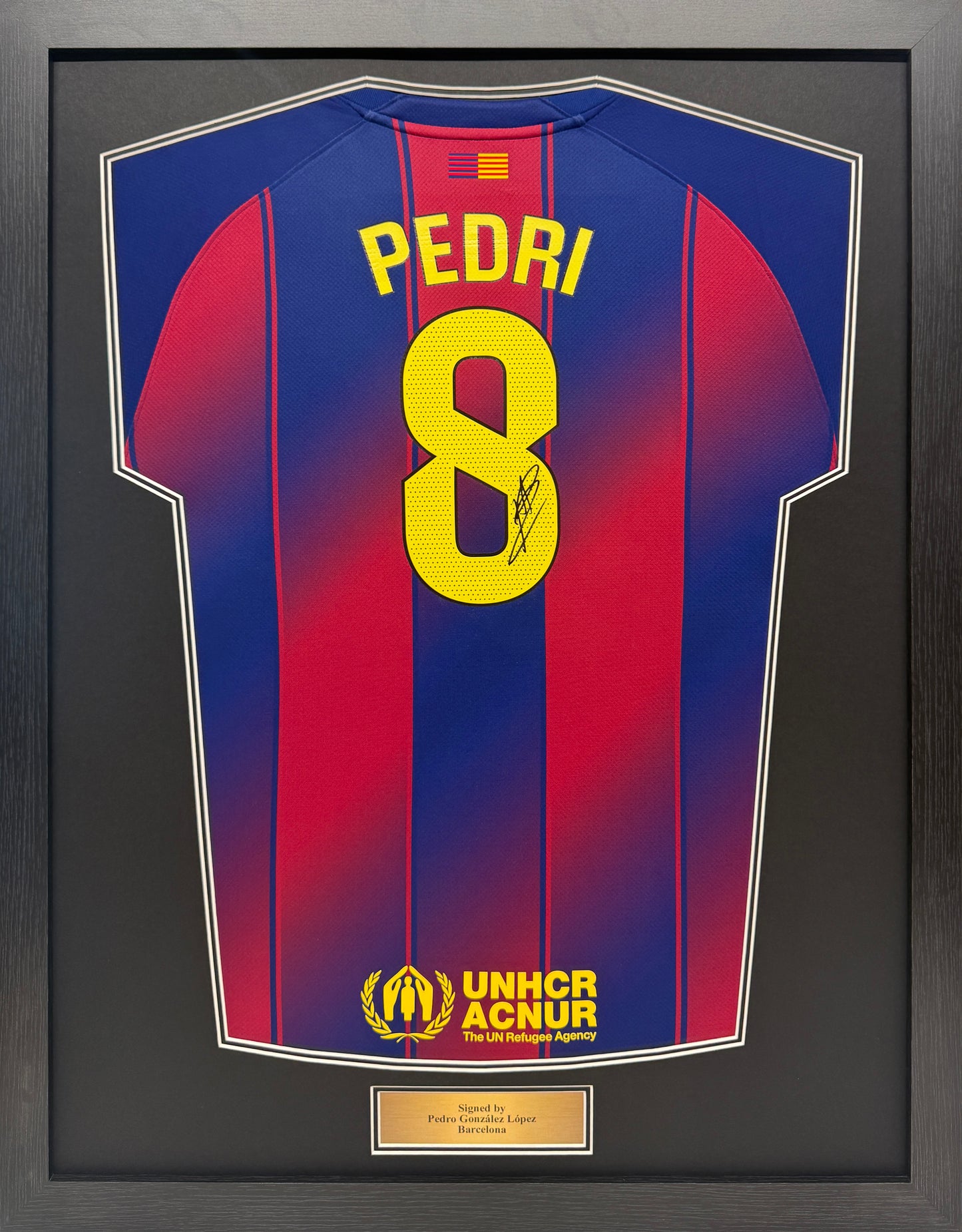 Pedri signed Barcelona home shirt