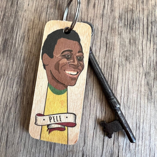 Pele Wooden Keyring