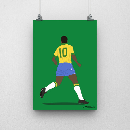 Pelé Brazil Print - DanDesignsGB