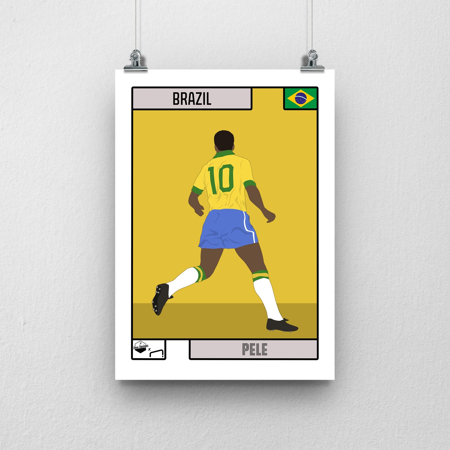 Pelé Brazil Print - DanDesignsGB