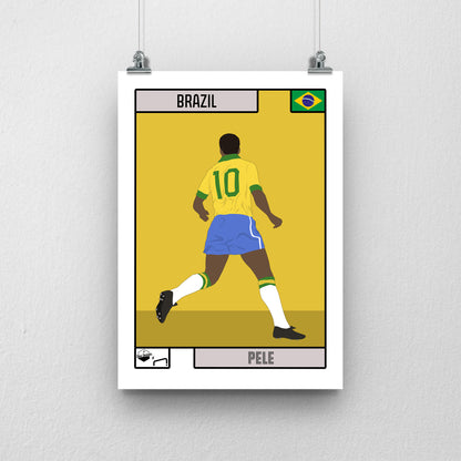 Pelé Brazil Print - DanDesignsGB