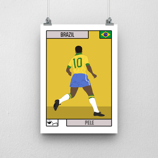 Pelé Brazil Print - DanDesignsGB