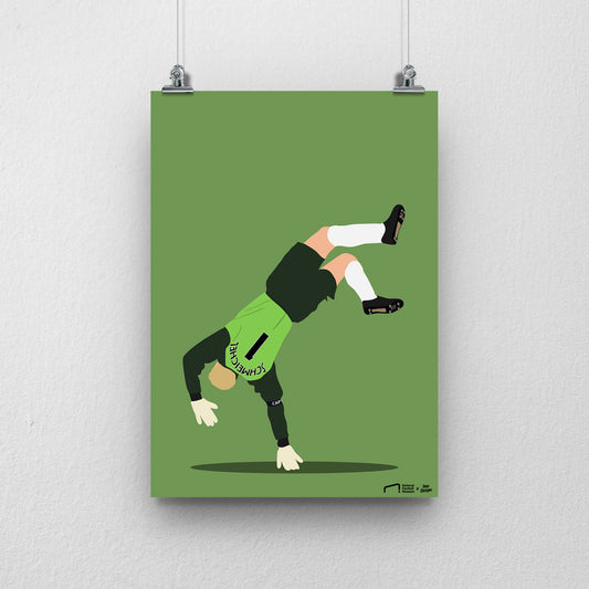Peter Schmeichel Print - DanDesignsGB