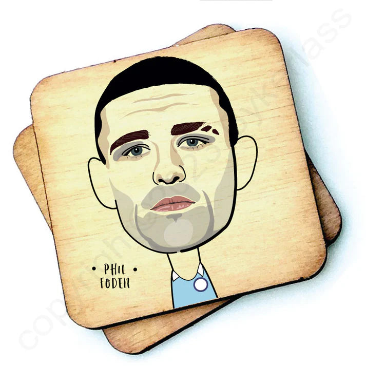 Phil Foden Wooden Coaster