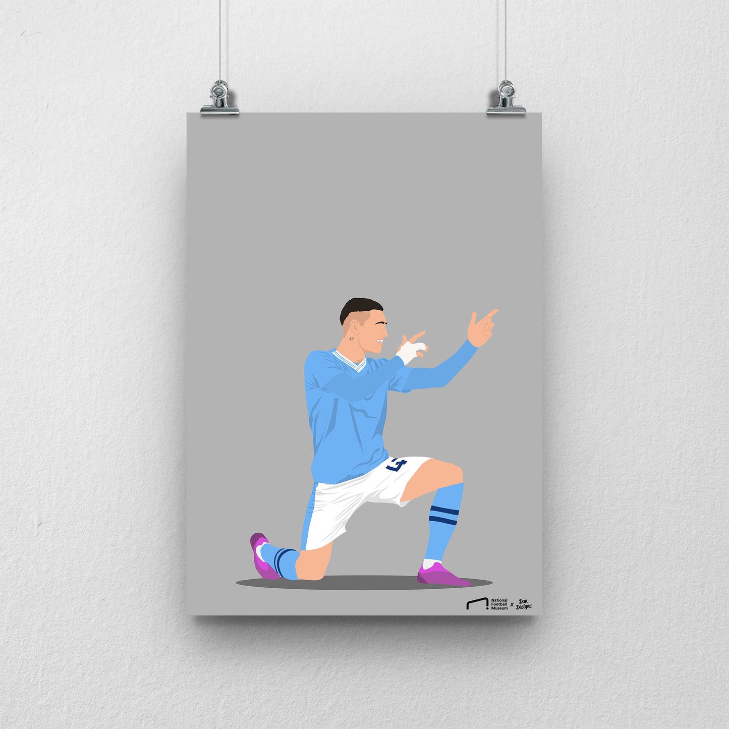 Phil Foden Manchester City Print  - DanDesignsGB