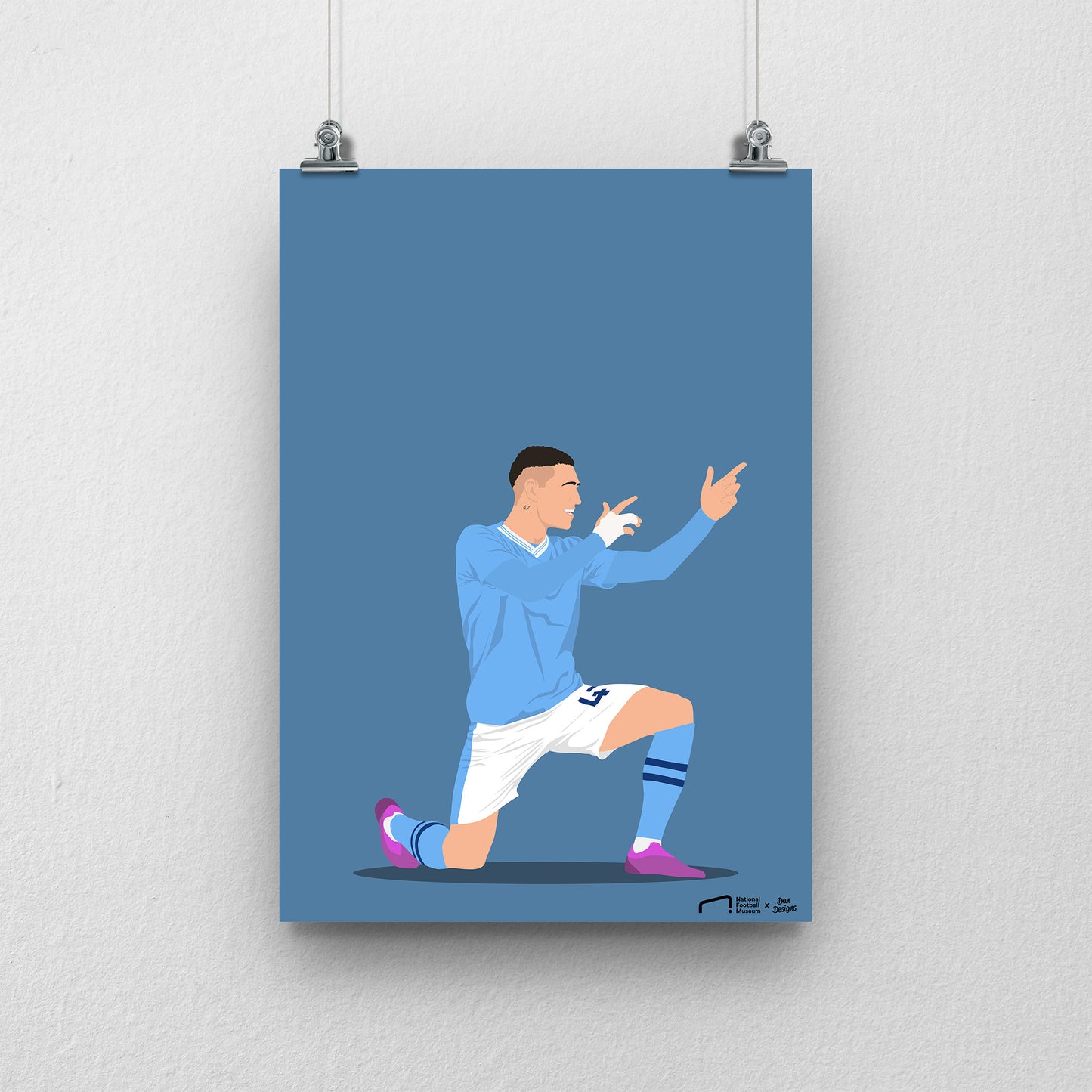 Phil Foden Manchester City Print  - DanDesignsGB