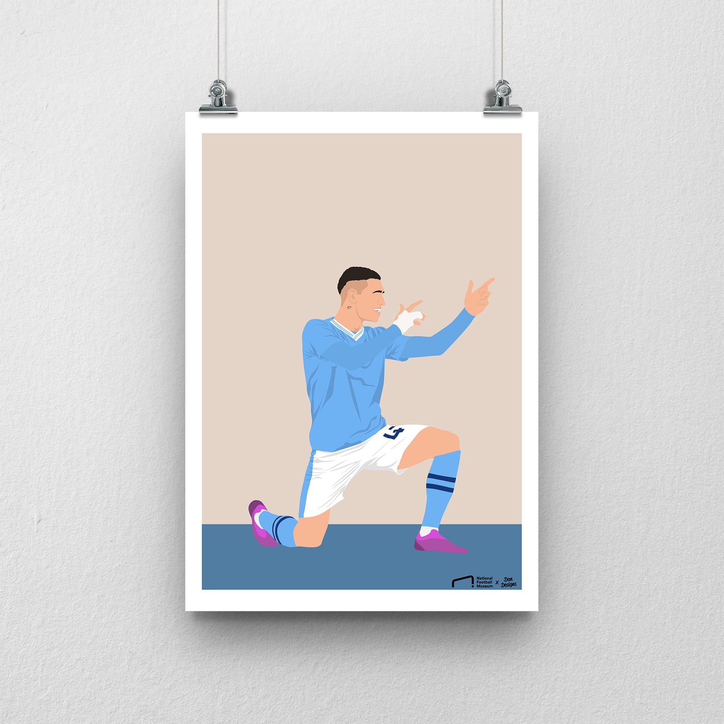 Phil Foden Manchester City Print  - DanDesignsGB