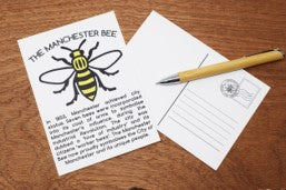 History of Manchester Bee Postcard