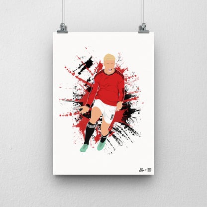 SALE - Rasmus Højlund A3 Print - DanDesignsGB