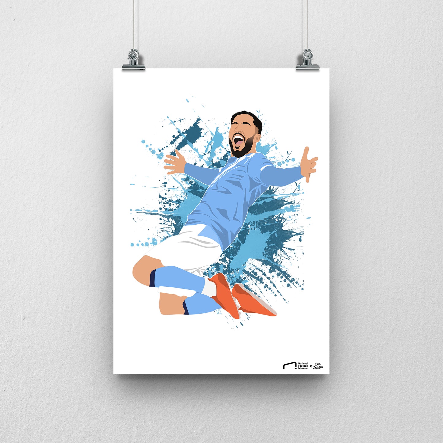 Ryan Cherki Manchester City Print - DanDesignsGB