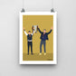 Ryan Reynolds and Rob McElhenney Print - DanDesignsGB