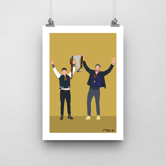 Ryan Reynolds and Rob McElhenney Print - DanDesignsGB