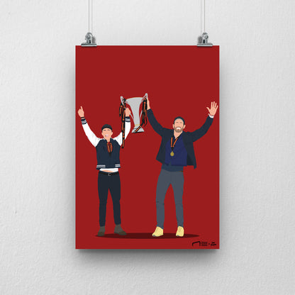 Ryan Reynolds and Rob McElhenney Print - DanDesignsGB