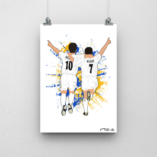 Robbie Keane & Harry Kewell Print - DanDesignsGB