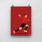SALE - Robin Van Persie Print - DanDesignsGB