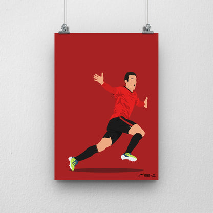 Robin Van Persie Print - DanDesignsGB