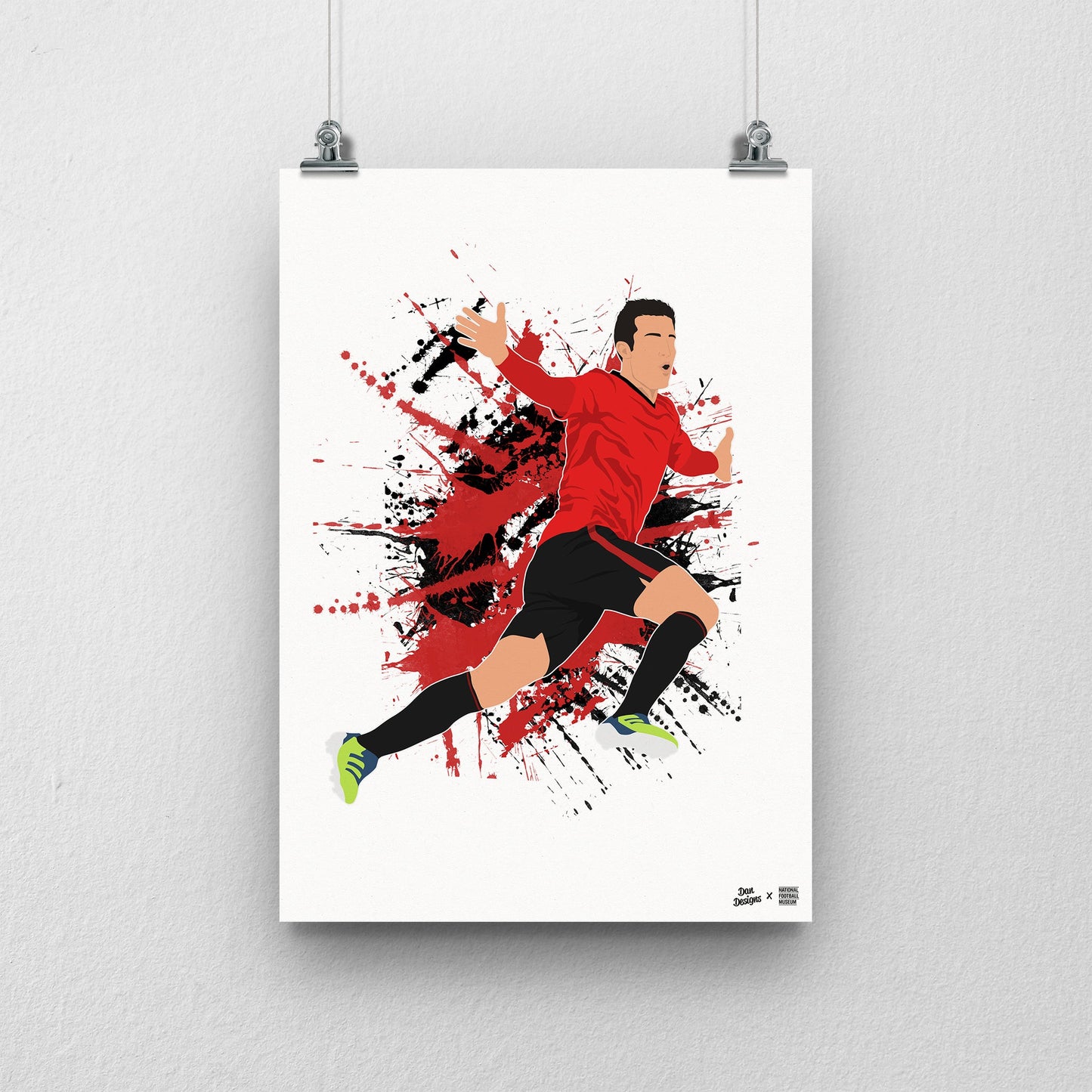 SALE - Robin Van Persie Print - DanDesignsGB